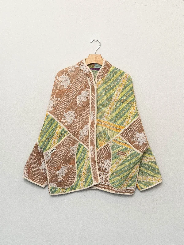 The Ladhiya Quilted Patchwork Kantha Jacket