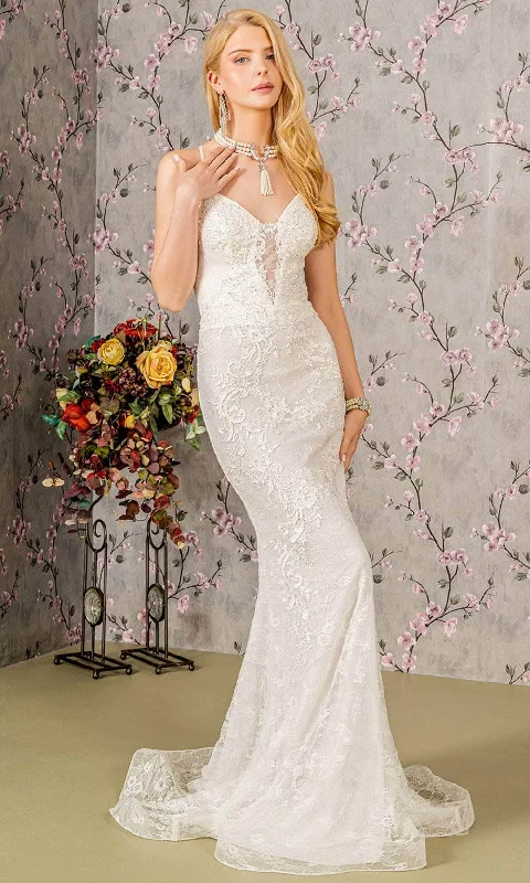 GLS by Gloria Bridal GL3442 - Open Back Sheath Wedding Dress