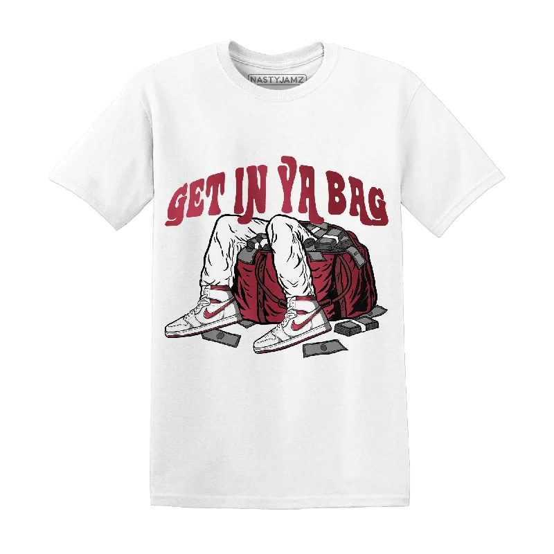 NastyJamz High 85 Metallic Burgundy 1s T Shirt Match Get In Ya Bag