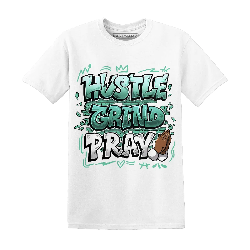 NastyJamz High OG Green Glow 1s T Shirt Match Hustle Grind Pray