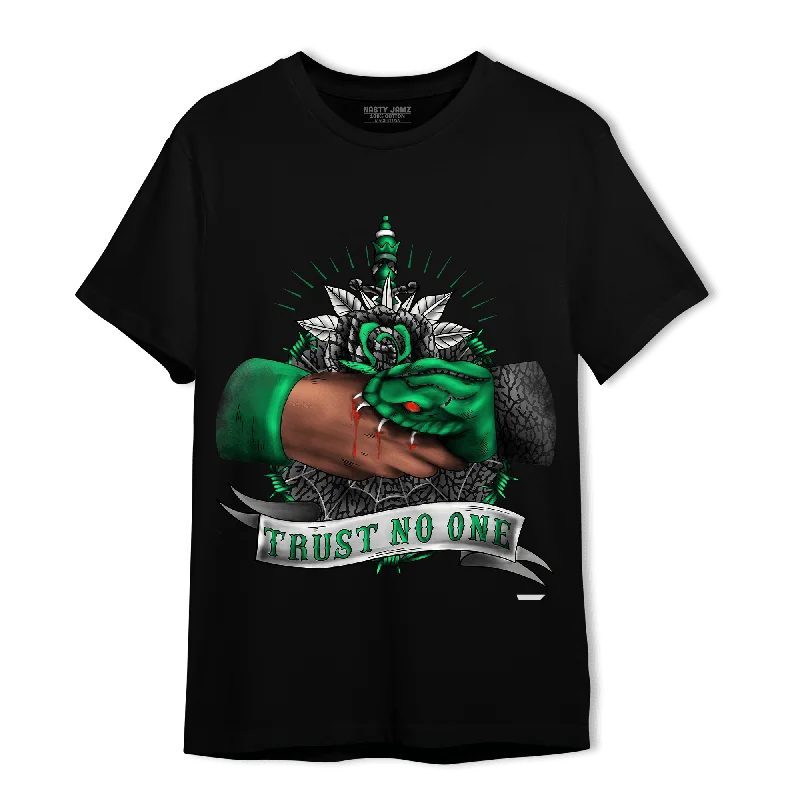 NastyJamz Lucky Green 3s T Shirt Match Trust No One Old School