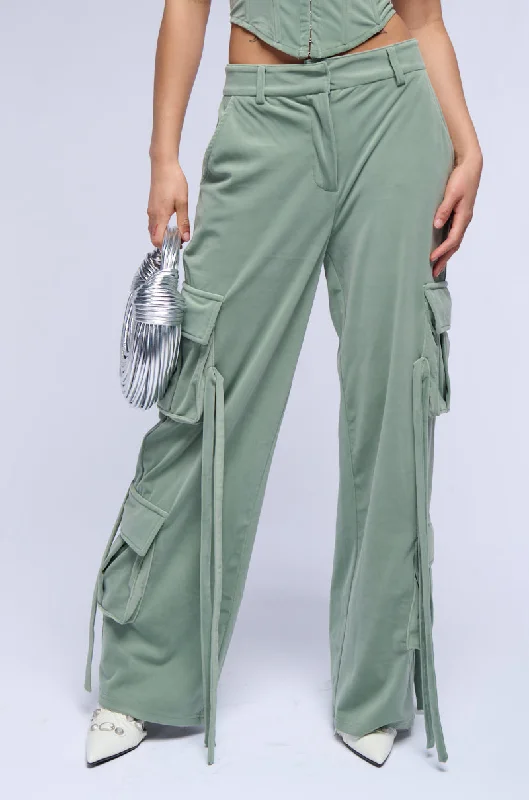 OLIVIA WIDE LEG CARGO PANTS