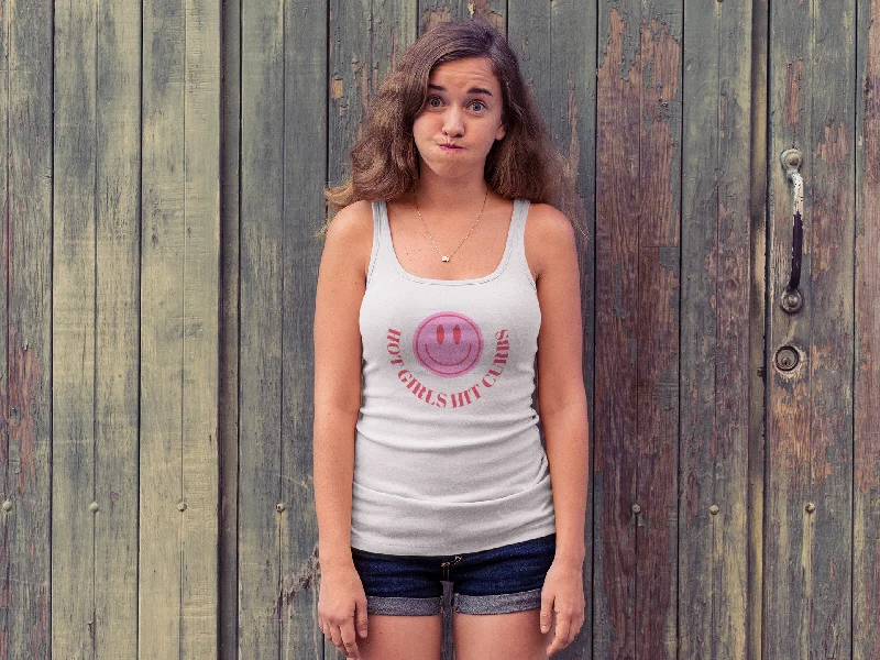 Hot Girls Hit Curbs Ideal Racerback Tank