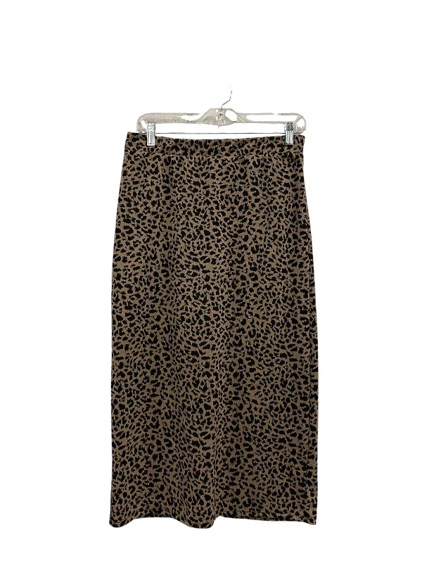 Skirt Midi By Gilli In Leopard Print, Size: L