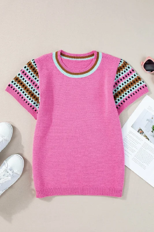 Chic Knit Short Sleeve Top